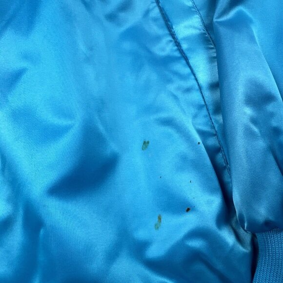 Vintage 80s Westward HO Casino Satin Bomber Jacket Embroidered Magic Hat Ritz - Picture 4 of 10